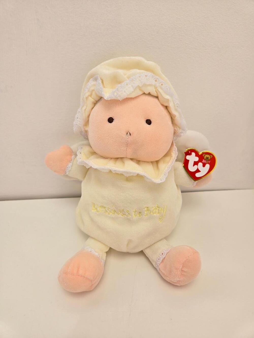 Ty Baby Line “Blessings to Baby” the Yellow Angel Baby Doll With Wings(8 inch)